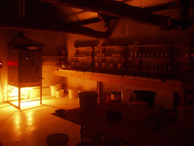 16. Kiln firing in the dark