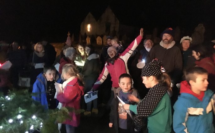 Llansadwrn Christmas lights