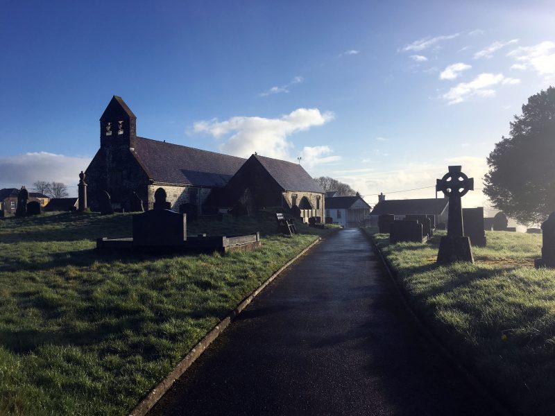 Eglwys Llansadwrn church Carmarthenshire Sir Gar